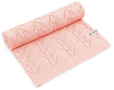 SweetDreams Durchbrochene Decke Strickdecke für Babys und Kinder aus Bambus und Baumwollfasern für Männer und Frauen, Oeko-Tex 100 Standard, hypoallergen, nachhaltig, 80 x 100 cm (1028)