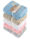 SweetDreams Decke Strickdecke für Babys und Kinder aus Bambus und Baumwollfasern für Männer und Frauen, Oeko-Tex 100 Standard, hypoallergen, nachhaltig, 80 x 100 cm (1027)