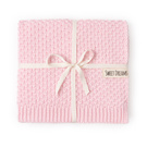 Mikos* Kuscheldecke Babydecke Strickdecke Baby Kinder Decke mit Zopfmuster Öko-Tex 100x80cm/100x120cm (1033)