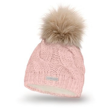 Mikos* Damen Mütze Winter | Warme Strickmütze mit Bommel | Innenfleece Damenmütze Gestrickte Bommelmütze | Mütze für Winter | Weiche Wintermütze | Farbenauswahl (683)