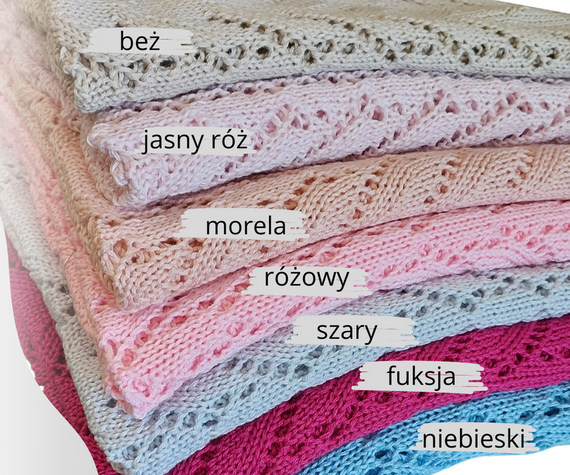 SweetDreams Durchbrochene Decke Strickdecke für Babys und Kinder aus Bambus und Baumwollfasern für Männer und Frauen, Oeko-Tex 100 Standard, hypoallergen, nachhaltig, 80 x 100 cm (1028)