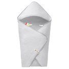 Einschlagdecke aus Waffelstoff für den Sommer 100% Baumwolle Baby Decke für Autositz Kuscheldecke Kinderwagedecke Für Kinderwagen Buggys z.B. Maxi Cosi Rosa Beige 3 Punkt Gurt (1038)