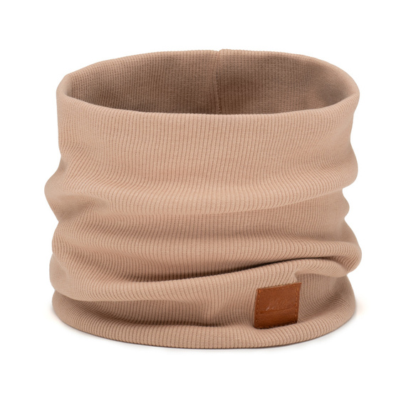 Mikos komplet damski młodzieżowy komin czapka 703 camel