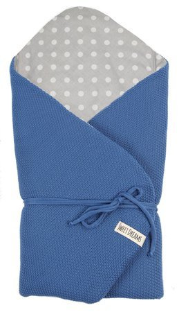 SweetDreams Baby Einschlagdecke, Schlafsack, Wickeldecke für Neugeborene und Kleinkinder, 100% Baumwolle 0-12 Monate, super weich, 75 x 75 cm (1024)