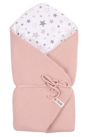 SweetDreams Baby Einschlagdecke, Schlafsack, Wickeldecke für Neugeborene und Kleinkinder, 100% Baumwolle 0-12 Monate, super weich, 75 x 75 cm (1024)