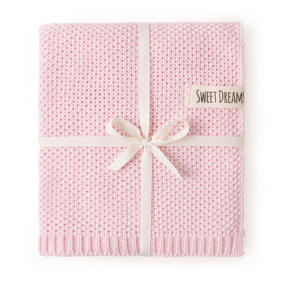 Mikos* Kuscheldecke Babydecke Strickdecke Baby Kinder Decke mit Zopfmuster Öko-Tex 100x80cm/100x120cm (1033)