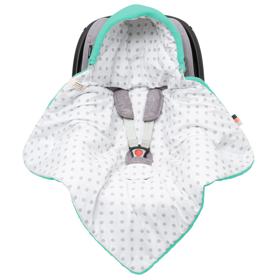 Einschlagdecke Babyschale StrickDecke 100% Baumwolle für Kinderwagen Buggys 1039