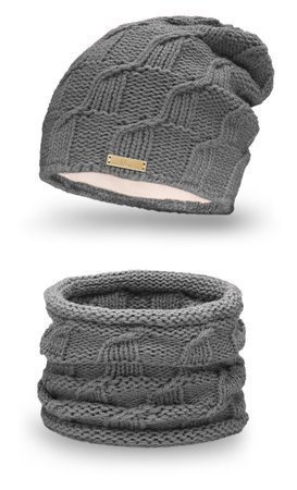 Mikos* Winter Kombi Set aus Winter Schal und passender Strickmütze/Beanie (686)