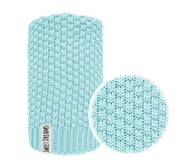 Mikos* Kuscheldecke Babydecke Strickdecke Baby Kinder Decke mit Zopfmuster Öko-Tex 100x80cm/100x120cm (1033)