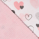 Mikos® GOTS zert. Babydecke 100% Bio Baumwolle Strickdecke Baumwolldecke Warme Babydecke Mädchen Jungen Baby Erstausstattung Für Neugeborene | 2 in 1 Kuscheltier und Kuscheldecke (1042) 