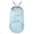Babydecke MINKY mit Kapuze Einschlagdecke Babyschale Kinderwagen Decke (1037)