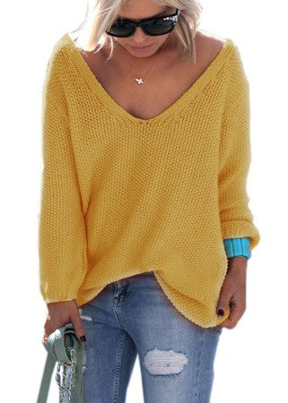 Pullover mit V-Ausschnitt