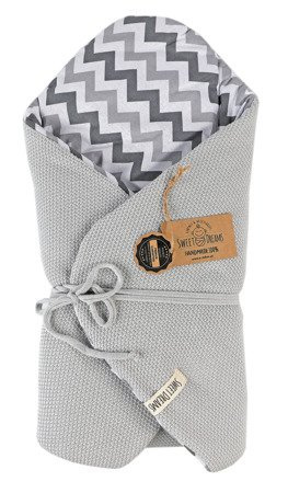 SweetDreams Baby Einschlagdecke, Schlafsack, Wickeldecke für Neugeborene und Kleinkinder, 100% Baumwolle 0-12 Monate, super weich, 75 x 75 cm (1024)