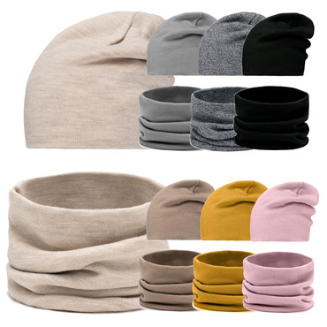Mikos* Winter Set II Trendige Termo Winter Set Mütze und Loopschal II Schal-Mützen-Kombi Unisex (695)