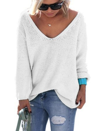 Pullover mit V-Ausschnitt