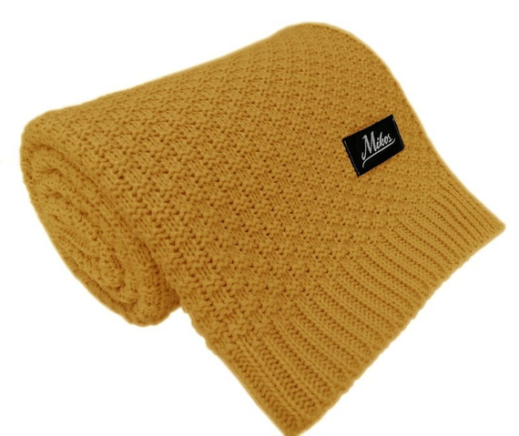 Mikos* Kuscheldecke Babydecke Strickdecke Baby Kinder Decke mit Zopfmuster Öko-Tex 100x80cm/100x120cm (1033)