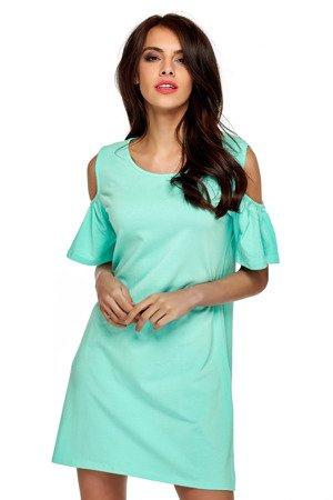 Mikos Damen Kleid Sommer Kleid Schulterfreies Longshirt Tuniken Damen Kleider Sommer Kurz