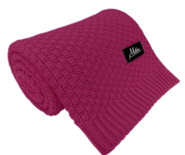 Mikos* Kuscheldecke Babydecke Strickdecke Baby Kinder Decke mit Zopfmuster Öko-Tex 100x80cm/100x120cm (1033)