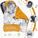 Einschlagdecke Babyschale StrickDecke 100% Baumwolle für Kinderwagen Buggys 1039