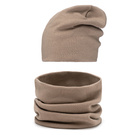 Mikos komplet dwuwarstwowy czapka szalik komin 695