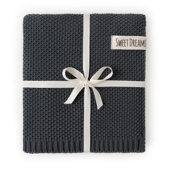 Mikos* Kuscheldecke Babydecke Strickdecke Baby Kinder Decke mit Zopfmuster Öko-Tex 100x80cm/100x120cm (1033)