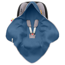 Einschlagdecke aus Waffelstoff für den Sommer 100% Baumwolle Baby Decke für Autositz Kuscheldecke Kinderwagedecke Für Kinderwagen Buggys z.B. Maxi Cosi Rosa Beige 3 Punkt Gurt (1038)