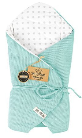 SweetDreams Baby Einschlagdecke, Schlafsack, Wickeldecke für Neugeborene und Kleinkinder, 100% Baumwolle 0-12 Monate, super weich, 75 x 75 cm (1024)