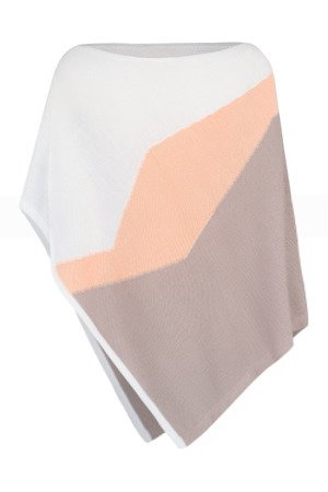 Mikos sweter damski asymetryczny ponczo poncho 640