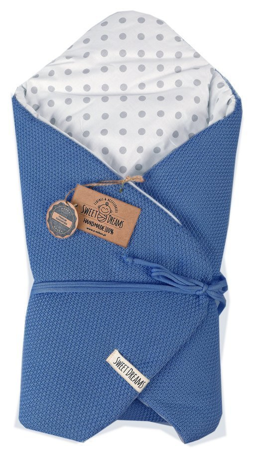 PaLulli Baby Einschlagdecke 75x75cm - 3-in-1 Wickeldecke Aus Baumwolle 0-12 Monate