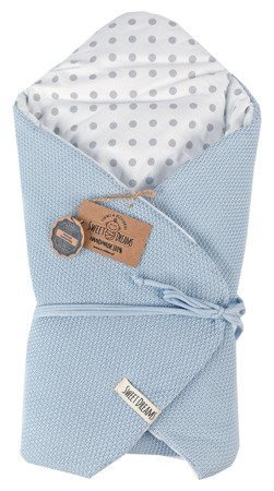 SweetDreams Baby Einschlagdecke, Schlafsack, Wickeldecke für Neugeborene und Kleinkinder, 100% Baumwolle 0-12 Monate, super weich, 75 x 75 cm (1024)