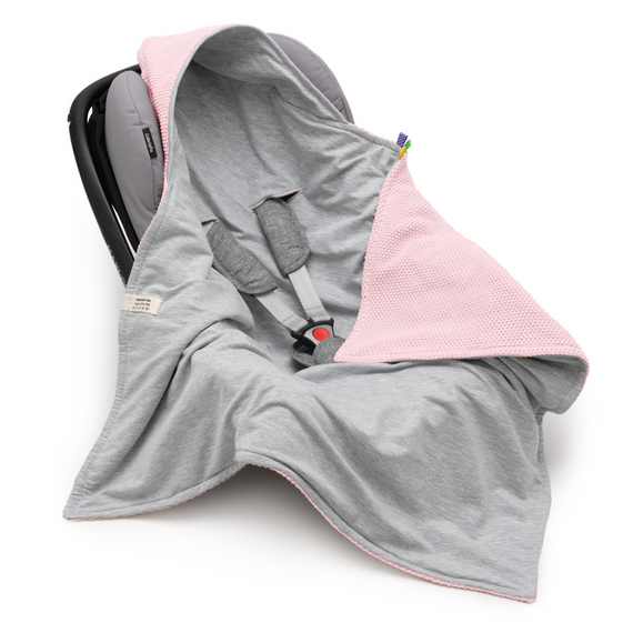 Einschlagdecke Babyschale StrickDecke 100% Baumwolle für Kinderwagen Buggys 1039