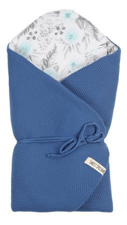 SweetDreams Baby Einschlagdecke, Schlafsack, Wickeldecke für Neugeborene und Kleinkinder, 100% Baumwolle 0-12 Monate, super weich, 75 x 75 cm (1024)