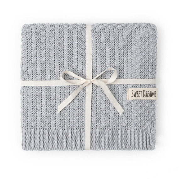 Mikos* Kuscheldecke Babydecke Strickdecke Baby Kinder Decke mit Zopfmuster Öko-Tex 100x80cm/100x120cm (1033)