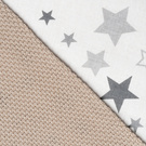 Mikos® GOTS zert. Babydecke 100% Bio Baumwolle Strickdecke Baumwolldecke Warme Babydecke Mädchen Jungen Baby Erstausstattung Für Neugeborene | 2 in 1 Kuscheltier und Kuscheldecke (1041)