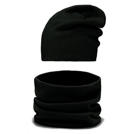 Mikos* Winter Set II Trendige Termo Winter Set Mütze und Loopschal II Schal-Mützen-Kombi Unisex (695)