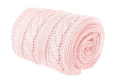 Mikos* Kuscheldecke Babydecke Strickdecke Baby Kinder Decke mit Zopfmuster Öko-Tex 100cm x 90cm (1003)