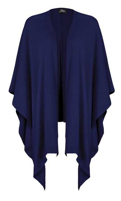 Mikos Poncho Lang Cardigan Asymmetric Strickjacke Modischer Schnitt (991)