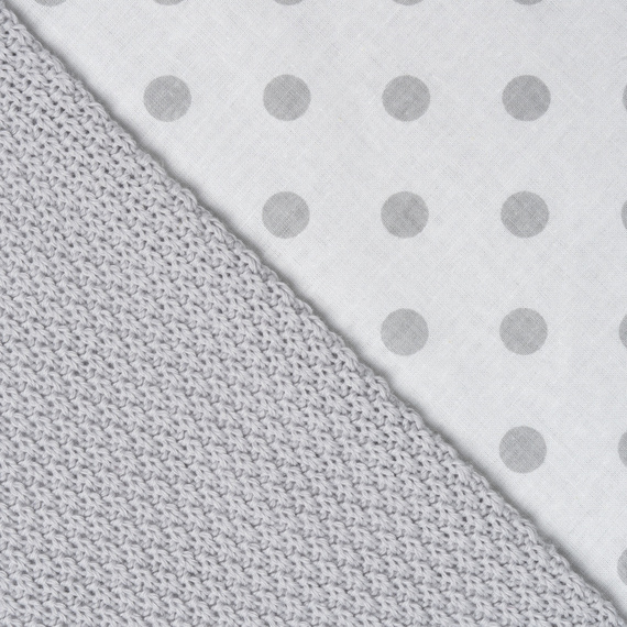 Mikos® GOTS zert. Babydecke 100% Bio Baumwolle Strickdecke Baumwolldecke Warme Babydecke Mädchen Jungen Baby Erstausstattung Für Neugeborene | 2 in 1 Kuscheltier und Kuscheldecke (1041)