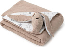 Mikos® GOTS zert. Babydecke 100% Bio Baumwolle Strickdecke Baumwolldecke Warme Babydecke Mädchen Jungen Baby Erstausstattung Für Neugeborene | 2 in 1 Kuscheltier und Kuscheldecke (1042) 