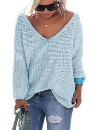 Pullover mit V-Ausschnitt