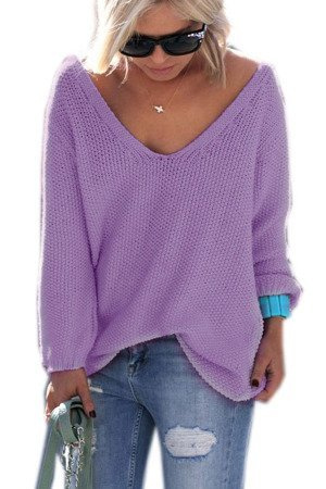 Pullover mit V-Ausschnitt