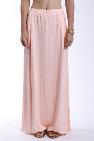 Mikos Damen Rock Langer Maxi-Rock Boho-Style Sommer-Rock mit elastischem Bund 36/38/40 (247)