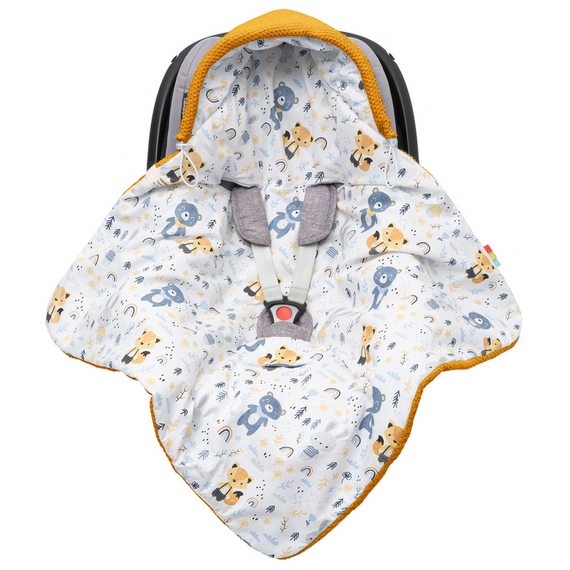 Einschlagdecke Babyschale StrickDecke 100% Baumwolle für Kinderwagen Buggys 1039