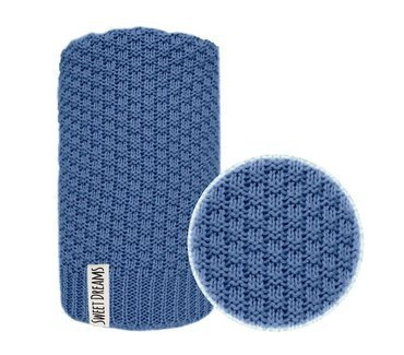 Mikos* Kuscheldecke Babydecke Strickdecke Baby Kinder Decke mit Zopfmuster Öko-Tex 100x80cm/100x120cm (1033)