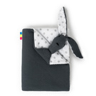 Mikos® GOTS zert. Babydecke 100% Bio Baumwolle Strickdecke Baumwolldecke Warme Babydecke Mädchen Jungen Baby Erstausstattung Für Neugeborene | 2 in 1 Kuscheltier und Kuscheldecke (1041)