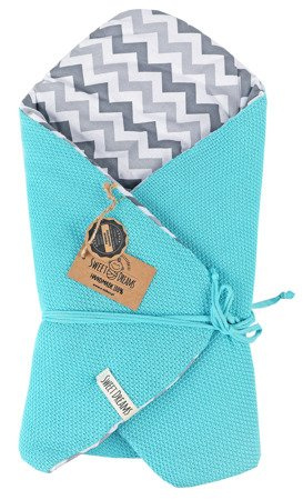 SweetDreams Baby Einschlagdecke, Schlafsack, Wickeldecke für Neugeborene und Kleinkinder, 100% Baumwolle 0-12 Monate, super weich, 75 x 75 cm (1024)