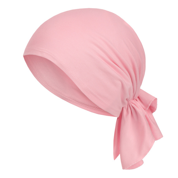 Mikos chustka chusta bambusowa na gumce czapka turban na głowę nakrycie głowy także po chemii chemioterapii 702 róż