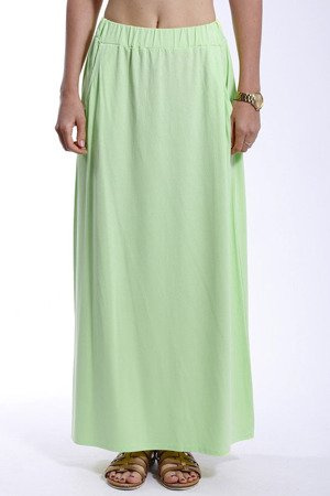 Mikos Damen Rock Langer Maxi-Rock Boho-Style Sommer-Rock mit elastischem Bund 36/38/40 (247)