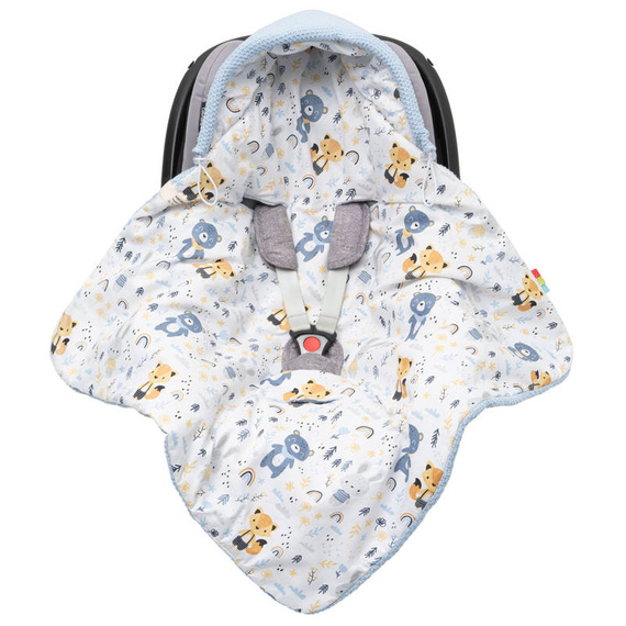 Einschlagdecke Babyschale StrickDecke 100% Baumwolle für Kinderwagen Buggys 1039