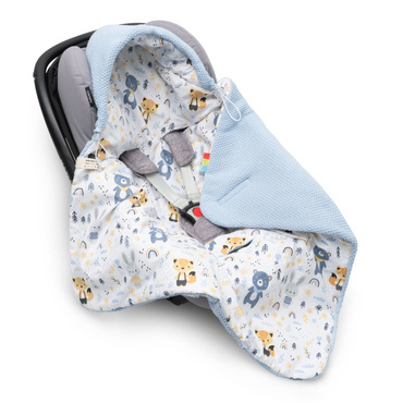 Einschlagdecke Babyschale StrickDecke 100% Baumwolle für Kinderwagen Buggys 1039